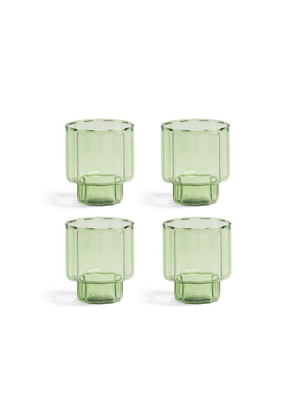 Glass - bloom green (set of 4)
