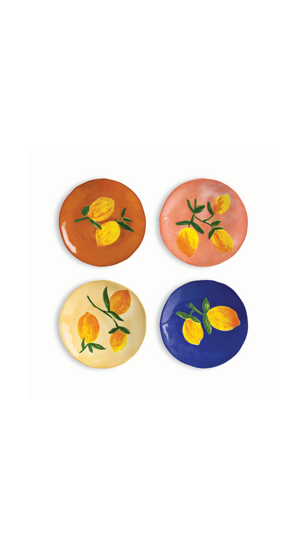 Plate - Lemon full colour (set of 4)