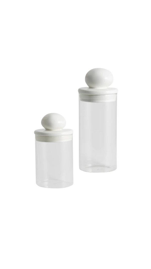 Jar storage (set of 2) - Plum