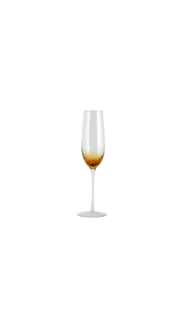 Champagne glasses - Garo Amber (set of 2)