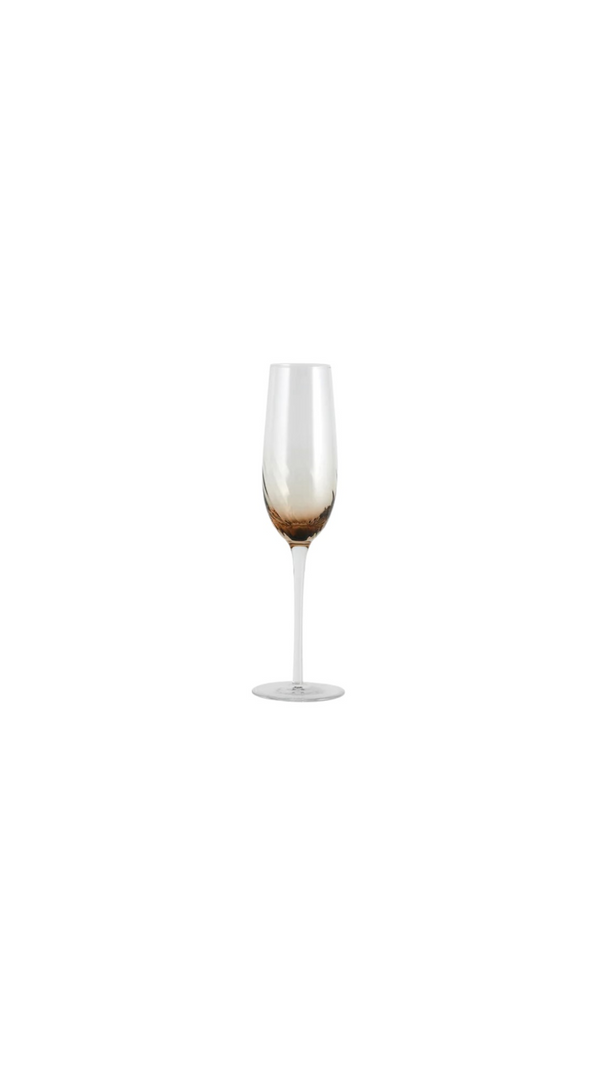 Champagne glasses - Garo brown (set of 2)