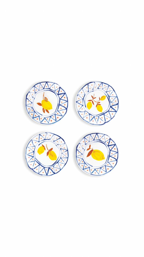 Plate - Lemon moroccan (set of 4)